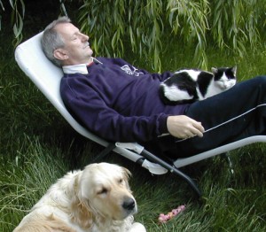 Spanni cica - Férjem ölében