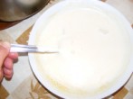 Savanyú krumplileves - A levessel simára kevert tejföl.