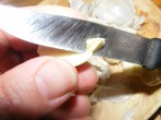 Kínai kaja - Az elvágott fokhagymából könnyen ki tudod vágni a hibás részt!