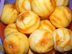 Narancslekvár - A meghámozott narancsok.