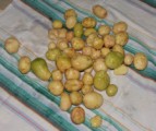 Rozmaringos újkrumpli - A krumplik a konyharuhán