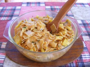 Krumplis tészta - Kész, tálban.