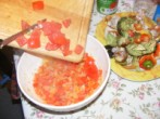Tofus tortilla - Most kapard a paprikához a paradicsomkockákat!