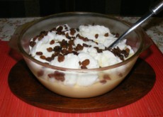 Madártej - Kész, tálban.