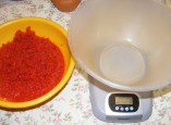 Darált paprika - Mérd le az üres tál súlyát!