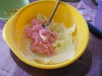 Piskótatorta eperrel - Vajban puding.