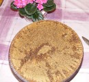 8528-lemez-leveve (130 x 120) Diótorta - Vedd le a már elválasztott sütőlemezt a tortáról!