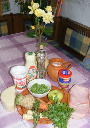 Sajt-tekercs - Hozzávalók