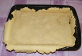 Quiche - francia pizza - Az elősütött tészta.