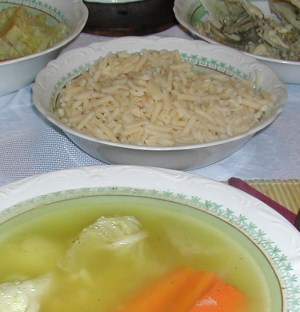 Levesbetét főzése