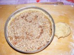 Rácsos almatorta - A torta rácsozásra kész.