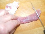 Cukkinis aprópecsenye - A csíkot vágd kockákra!