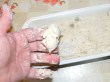 Olajbogyós kenyér - Ennyi tészta jött még ki az üres tálból.
