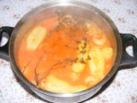 Töltött paprika hús nélkül - Megfőtt a töltött paprika.