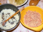 Töltött káposzta - Kész a dinsztelt hagyma!