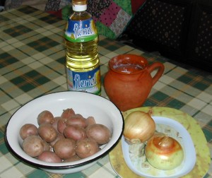 Dinsztelt krumpli - Hozzávalók
