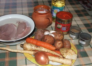 Gulyasleves - hozzávalók