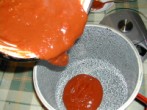 Csipkelekvár - Ha összegyűlik 1 kg préselmény, kapard át a nagy fazékba!