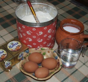 Nokedli - Hozzávalók